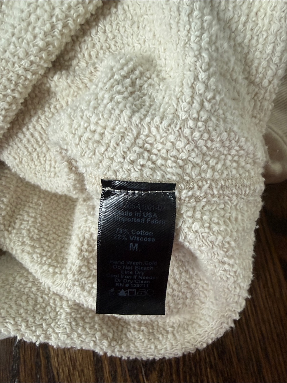 Jenni Kayne Saturday Sweatshirt beige size Medium - Picture 5 of 5